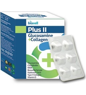 Biowell Plus II Glucosamine + Collagen 60 Kapsül