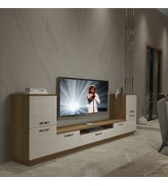 Decoraktiv Trio On2 Mdf Tv Ünitesi Tv Sehpası - Pera Beyaz (Pera-Beyaz)