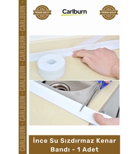 #Bant Mutfak Banyo Lavabo Ocak Kenarı Kendinden Yapışkanlı Esnek İnce Su Sızdırmaz Kenar Bandı - 1 A