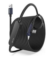 10 M Usb-C Vr Kablo – Quest2/quest Pro/pico 4 Uyumlu Yüksek Hızlı Bağlantı Kablosu SİYAH