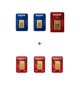 Nadir Gold 24 Ayar 13 Gram Altın (1 Ad 5 Gram Altın + 2 Ad 2,5 Gram Altın + 3 Ad 1 Gram Altın )