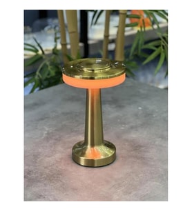 Acar Dekoratif Gold Metal Masa Lambası - 20 cm ACR-491
