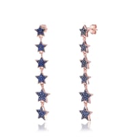 EMILIANO JEWELLERY 925 AYAR GÜMÜŞ SIRALI YILDIZ KÜPE