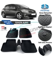 Toyota Auris Havuzlu 3D Paspas Niken Siyah 2007-2011