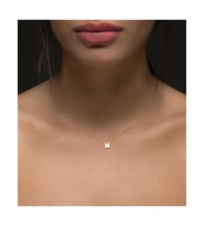 kişiye özel harfli minimal zincir kolye