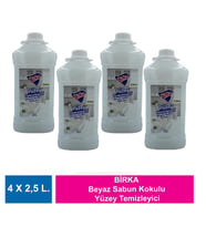 Birka Beyaz Sabun Kokulu Yüzey Temizleyici 4 Adet X 2,5 L.