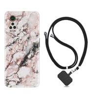 General Mobile GM 21 Pro GM 22 Pro Plus Kılıf Boyun Askılı Silikon Colorfull Marble 2 1389