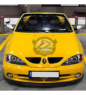 Renault Megane 1 1995-2003 Uyumlu H lip Esnek Ön Lip 2 Parça Karlık Ön Ek Tampon Altı Dil