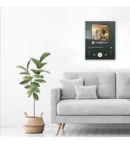 DECORITA Spotify Barkodlu Cam Tablo Duman - Seni Kendime Sakladım 30cm x 40cm