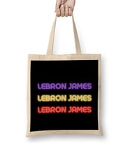 LeBron James - Basketball Gifts Vintage Retro Rainbow For BOYS AND Dad Bez Çanta Uzun Saplı