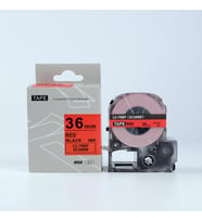 Tonersepeti Epson LC-7RBP Kırmızı Üzeri Siyah 36MM 9Metre Muadil Etiket
