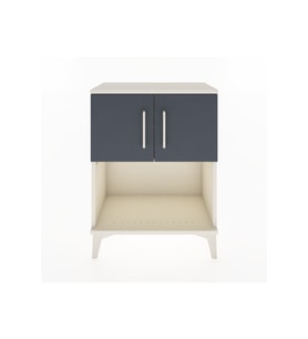 Arges Komodin 2 Raflı 2 Kapaklı 60x30x80 Aytaşı-Antrasit