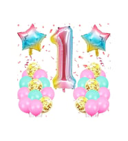 Gökkuşağı 1 Yaş Balon Seti
