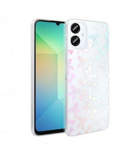 Galaxy A06 Kılıf Şeffaf Figürlü Folk Sert Kılıf Fiyonk