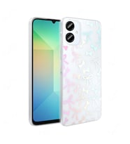 Galaxy A06 Kılıf Şeffaf Figürlü Folk Sert Kılıf Fiyonk