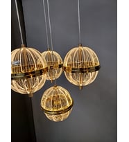Modern Led sarkıt Avize4 Lu (Sarı-Ekru)