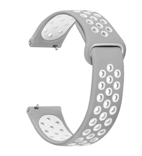 Microsonic Samsung Galaxy Watch 5 Pro 45mm Rainbow Sport Band Kordon Gri Beyaz (Çok Renkli)