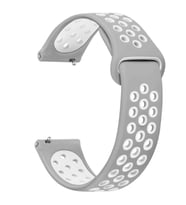 Microsonic Samsung Galaxy Watch 5 Pro 45mm Rainbow Sport Band Kordon Gri Beyaz (Çok Renkli)