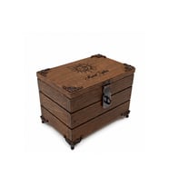 Kişiye Özel Ahşap Kilitli Kutu 15x10x10 cm İsim Yazılı Hediye Saklama Kutusu