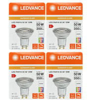(4 Adet) Ledvance 6W Ilık Beyaz (4000K) Dim Edilebilir GU10 Duylu Cam Spot Ampul