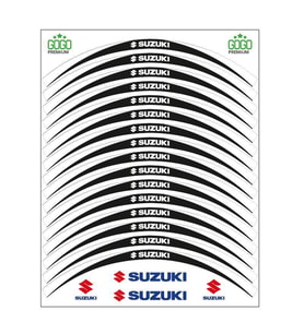 SUZUKİ BEYAZ SİYAH UYUMLU  REFLEKTÖRLÜ JANT ŞERİDİ
