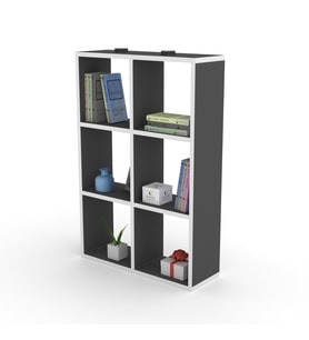 Kenzlife kitaplık güher 090*060*20 gri duvar rafı
