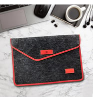 Minbag Aba Laptop Kılıfı 15 İnç Gri Kırmızı