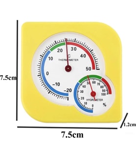 2in1 Analog Ekran Sıcaklık ve Nem Ölçer Termometre ( Masaüstü veya Duvara Takılabilir)