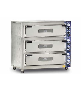 Pimak Pizza Fırını 3 Katlı Tüplü 4 + 4 + 4 Model 62 x 62 (cm) iç Ebat