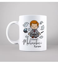 Muhasebeci Tasarımlı Kupa Kişiye Özel