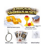 8’li Sihirbazlık Seti (Kibrit, Defter, Halka, Kupa, İp, 3’lü Kart) (5343)