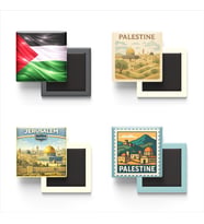 Buzdolap Magnetleri - Filistin Doğu Kudüs - Palestine - 4'lü Set Magneti
