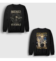Presmono Unisex Siyah Waking The Fallen Avenged Sevenfold Sırt Baskılı Sweatshirt 518451tt