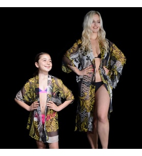 PAREDORA Cariye  Anne Kız Kimono Pareo