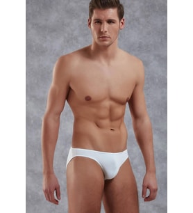 Düz Modal Koton Erkek Slip Külot 1281 (Beyaz)