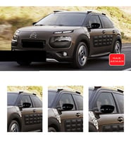Citroen Cactus Batman Yarasa Ayna Kapağı Piano Black 2014 2015 2016 2017