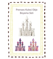 Masal Kulesi - Obje Boyama Seti, Boya Etkinlik Seti, Fırça & Boya Dahil, Kendin Yap DIY