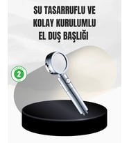 Kolay Montajlı 3 Modlu Yüksek Basınç Duş Başlığı
