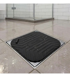 Siyah Kare Evye Gider Koku Önleyici Silikon Mat – Lavabo Süzgeç ve Haşere Engelleyici (5680)