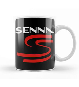 Ayrton Senna Logo Kupa Bardak Porselen
