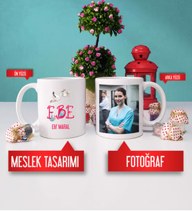 Ebeye Hediye Ebe Kupa Bardak Fotoğraflı