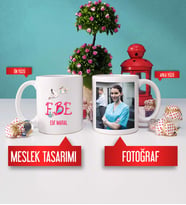 Ebeye Hediye Ebe Kupa Bardak Fotoğraflı