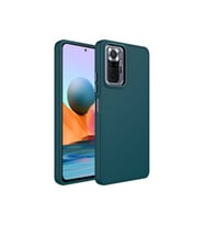 Xiaomi Redmi Note 10 Pro Uyumlu Kılıf Metal Çerçeve ve Buton Tasarımlı Silikon Zore Luna Kapak