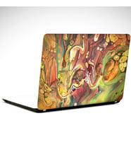 Renkli Desen Soyut Laptop Sticker 13 İnch (34X24CM)