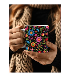 Nakış Baskılı 3D Tasarım Seramik Kupa Mug - Hediyelik Kupa Bardak