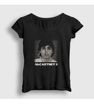 Presmono Kadın Siyah Solo The Beatles Paul Mccartney II T-Shirt 555917tt