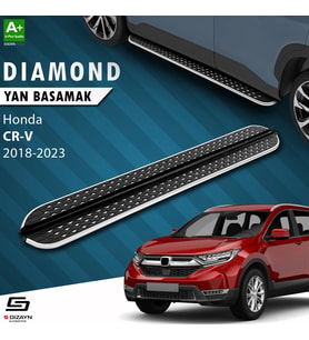 S-Dizayn Honda CR-V 5 Diamond Krom Yan Basamak 173 Cm 2018-2023