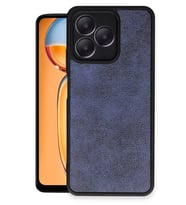 Newface Realme Note 50 4G Kılıf Aras Deri Kapak - Lacivert