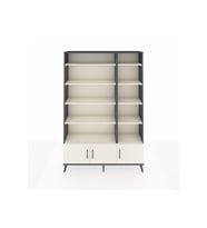 Arges Dolap 10 Raflı 3 Kapaklı 132x30x195 Antrasit-Aytaşı/Aytaşı