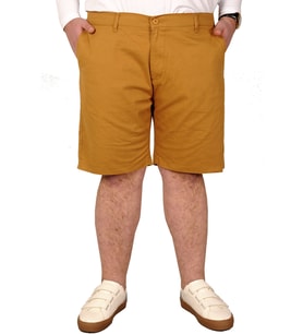 Mode XL Büyük Beden Erkek Kapri Yancep Nice Classic 21402 Taba